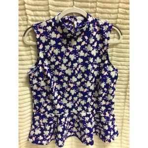 NWT Banana Republic Peplum Sleeveless Top